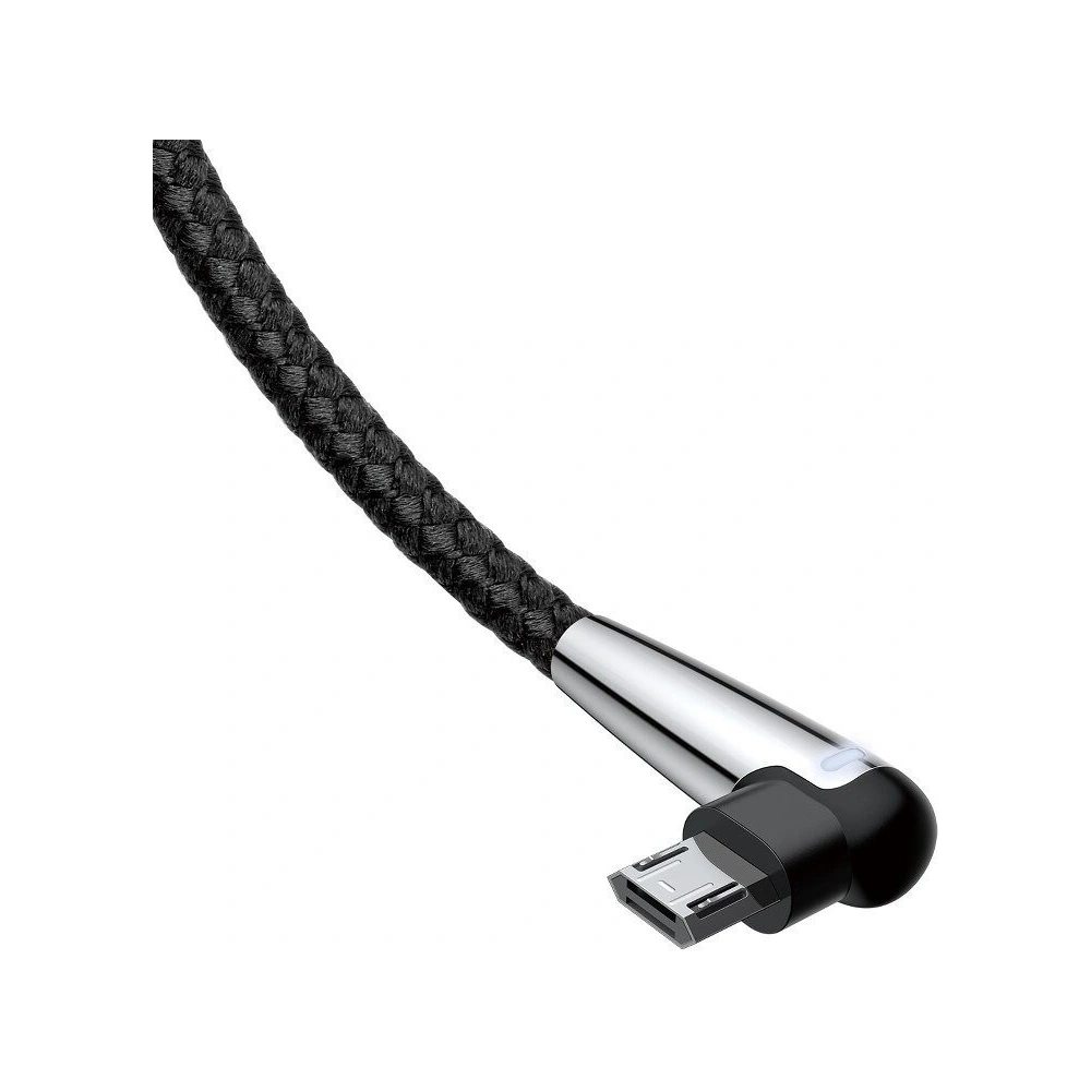 Kątowy kabel micro USB Baseus Sharp Bird 1.5A 2m (czarny)