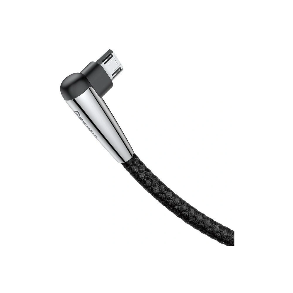 Kątowy kabel micro USB Baseus Sharp Bird 1.5A 2m (czarny)