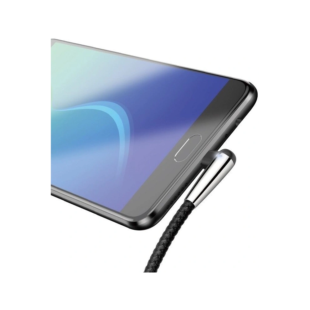 Kątowy kabel micro USB Baseus Sharp Bird 1.5A 2m (czarny)