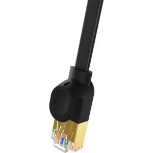 Baseus High Speed, Ethernet RJ45, 10 Gbps, Cat.7, 1m network cable (black)