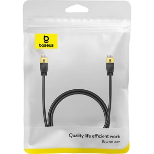 Kup Kabel sieciowy Baseus High Speed, Ethernet RJ45, 10 Gbps, Cat.7, 1m (czarny) - BSU4759 - {ean13} - Sklep Home Screen