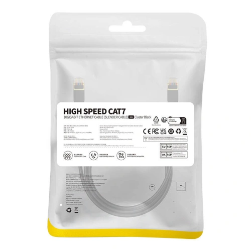 Kup Netzwerkkabel Baseus High Speed, Ethernet RJ45, 10 Gbps, Cat.7, 1m (schwarz) - BSU4759 - {ean13} - Sklep Home Screen