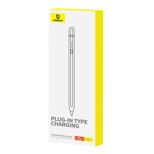 Buy Baseus Smooth Writing Series active stylus with wireless charging, USB-C (White) - BSU4762 - {ean13} - Home Screen Store Europe