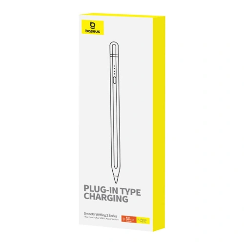 Kup Aktiver Stylus Baseus Smooth Writing Series mit USB-C Plug-in-Ladung (Weiß) - BSU4763 - {ean13} - Sklep Home Screen