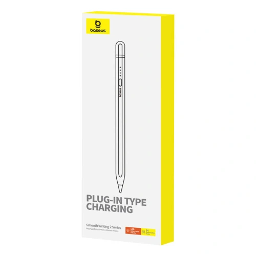 Buy Baseus Smooth Writing Series active stylus with wireless charging, lightning (White) - BSU4764 - {ean13} - Home Screen Store Europe