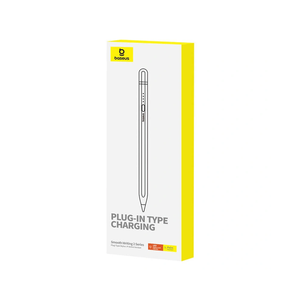 Aktywny rysik Baseus Smooth Writing Series z ładowaniem plug-in lightning (Biały)