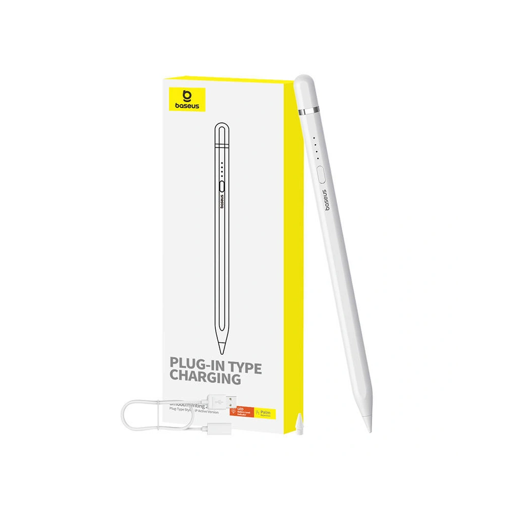 Aktywny rysik Baseus Smooth Writing Series z ładowaniem plug-in lightning (Biały)
