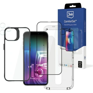 Zestaw akcesoriów ochronnych 3MK Comfort Set 4in1 Apple iPhone 15 Pro 