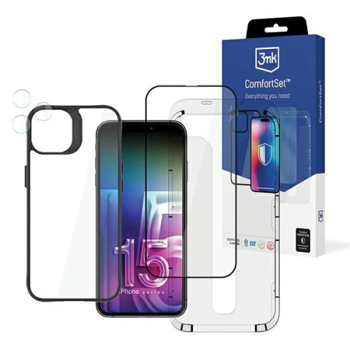Kup Schutzaccessoires Set 3MK Comfort Set 4in1 Apple iPhone 15 Pro - 3MK5363 - {ean13} - Sklep Home Screen