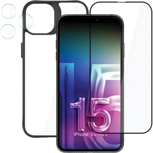 Zestaw akcesoriów ochronnych 3MK Comfort Set 4in1 Apple iPhone 15 Pro 