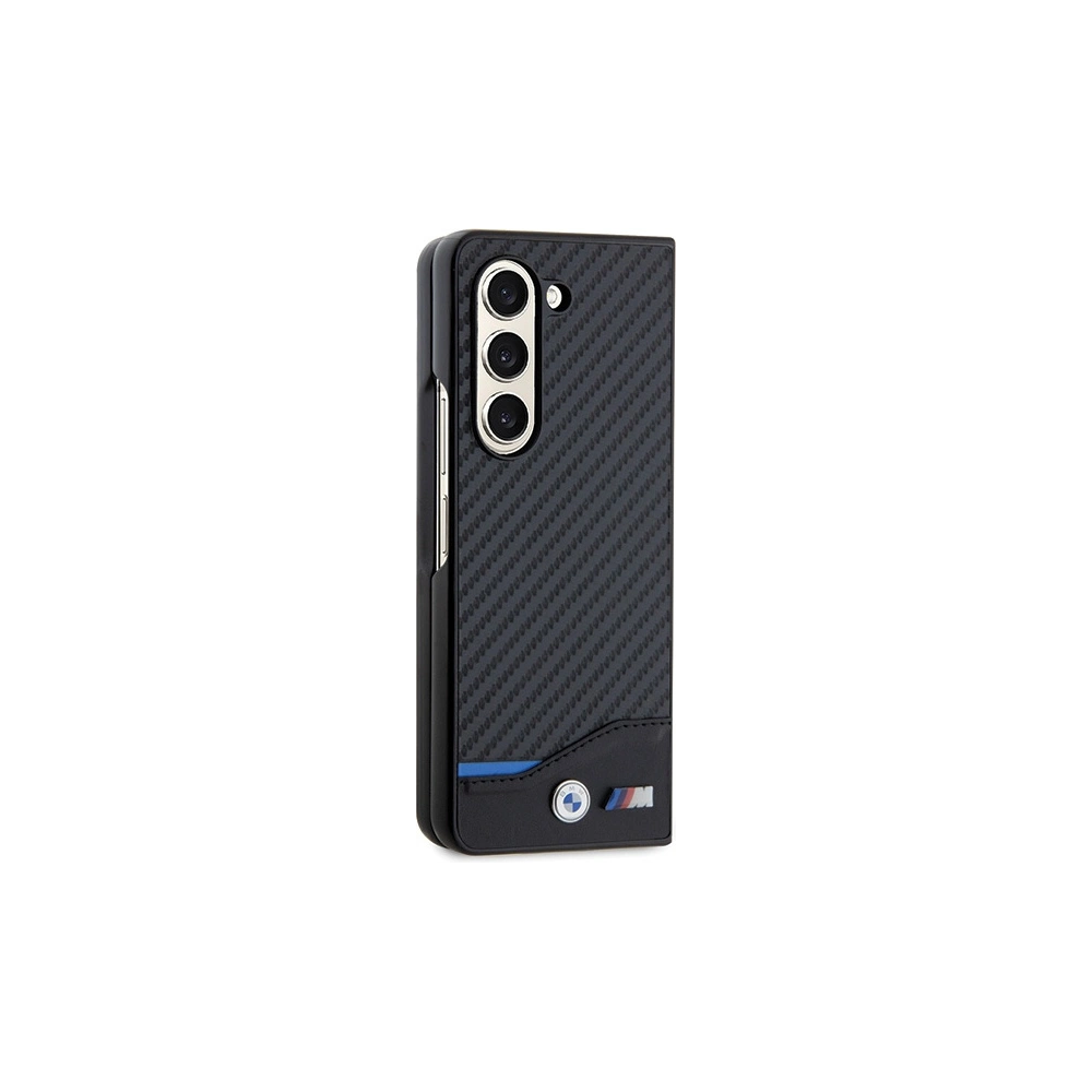 Etui BMW BMHCZFD522NBCK Samsung Galaxy Z Fold5 Leather Carbon czarny/black