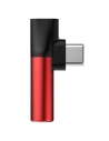 Buy Adapter Audio Baseus L41 USB-C to Mini Jack 3.5mm + USB-C Red - BSU470RED - {ean13} - Home Screen Store Europe