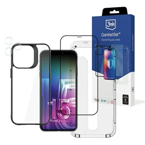 Kup 3MK Apple Set de accesorii de protecție Comfort Set 4in1 iPhone 15 Pro Max - 3MK5364 - {ean13} - Sklep Home Screen