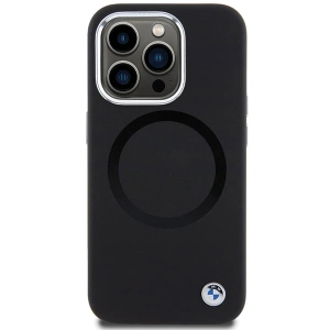 Etui BMW BMHMP15LSILBK2 Apple iPhone 15 Pro Signature Liquid Silicone MagSafe czarny/black