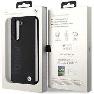 BMW BMHCZFD5SLLBK Samsung Galaxy Z Fold5 hardcase Signature Logo Imprint black