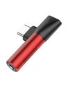 Buy Adapter Audio Baseus L41 USB-C to Mini Jack 3.5mm + USB-C Red - BSU470RED - {ean13} - Home Screen Store Europe