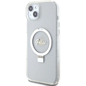 Kup Etui Guess GUHMP15MHRSGSD Apple iPhone 15 Plus / 14 Plus hardcase Ring Stand Script Glitter MagSafe przezroczysty/transparent - GUE3003 - {ean13} - Sklep Home Screen