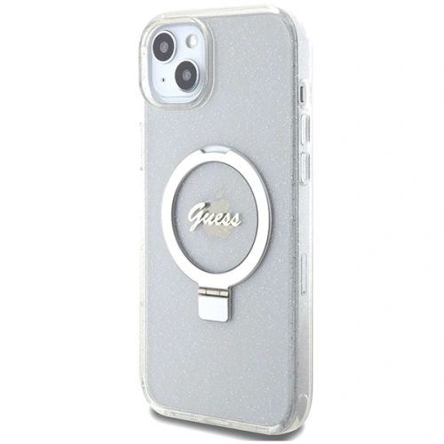 Kup Guess Apple Carcasă GUHMP15MHRSGSD iPhone 15 Plus / 14 Plus hardcase Ring Stand Script Glitter MagSafe transparent/transparent - GUE3003 - {ean13} - Sklep Home Screen