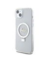 Etui Guess GUHMP15MHRSGSD Apple iPhone 15 Plus / 14 Plus hardcase Ring Stand Script Glitter MagSafe przezroczysty/transparent