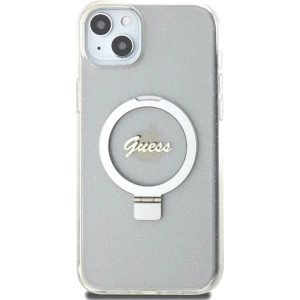 Kup Etui Guess GUHMP15MHRSGSD Apple iPhone 15 Plus / 14 Plus hardcase Ring Stand Script Glitter MagSafe przezroczysty/transparent - GUE3003 - {ean13} - Sklep Home Screen