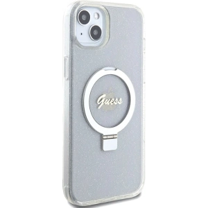 Kup Etui Guess GUHMP15MHRSGSD Apple iPhone 15 Plus / 14 Plus hardcase Ring Stand Script Glitter MagSafe przezroczysty/transparent - GUE3003 - {ean13} - Sklep Home Screen