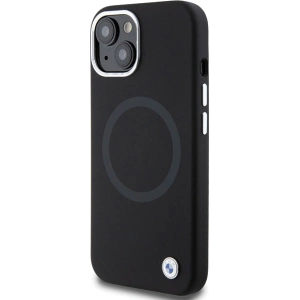 Etui BMW BMHMP15SSILBK2 Apple iPhone 15 Signature Liquid Silicone MagSafe czarny/black