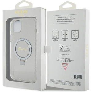 Kup Etui Guess GUHMP15MHRSGSD Apple iPhone 15 Plus / 14 Plus hardcase Ring Stand Script Glitter MagSafe przezroczysty/transparent - GUE3003 - {ean13} - Sklep Home Screen