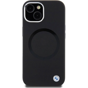 Etui BMW BMHMP15SSILBK2 Apple iPhone 15 Signature Liquid Silicone MagSafe czarny/black