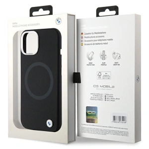 Kup Etui BMW BMHMP15MSILBK2 Apple iPhone 15 Plus / 14 Plus Signature Liquid Silicone MagSafe czarny/black - BMW527 - {ean13} - Sklep Home Screen