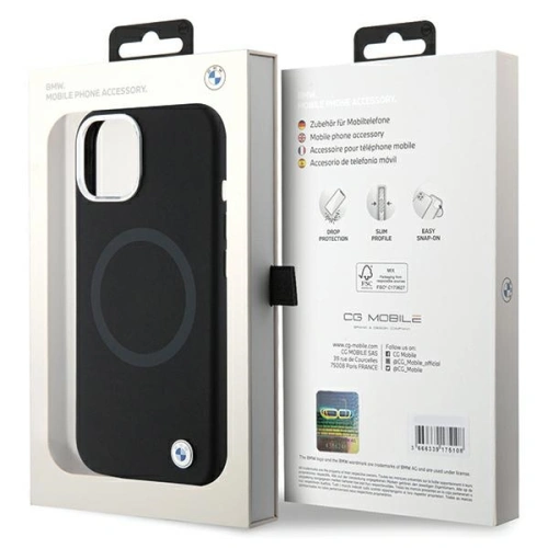 Kup Case BMW BMHMP15MSILBK2 Apple iPhone 15 Plus / 14 Plus Signature Liquid Silicone MagSafe schwarz/black - BMW527 - {ean13} - Sklep Home Screen