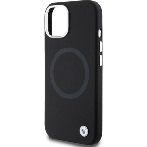 Etui BMW BMHMP15SSILBK2 Apple iPhone 15 Signature Liquid Silicone MagSafe czarny/black
