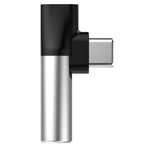 Buy Adapter Audio Baseus L41 USB-C to Mini Jack 3.5mm + USB-C Silver - BSU471SLV - {ean13} - Home Screen Store Europe