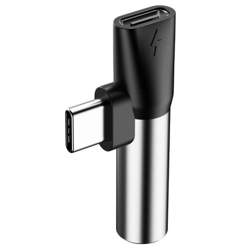 Buy Adapter Audio Baseus L41 USB-C to Mini Jack 3.5mm + USB-C Silver - BSU471SLV - {ean13} - Home Screen Store Europe