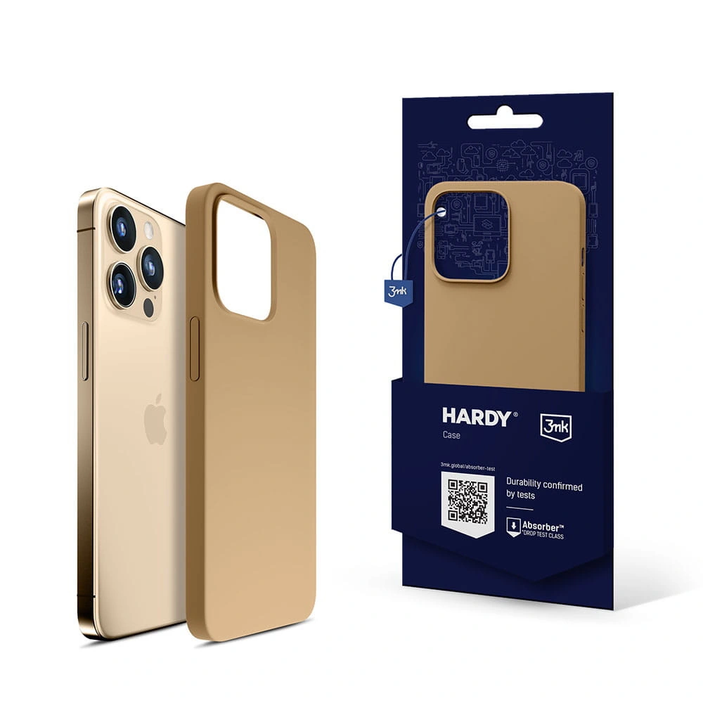 Etui 3MK Hardy Case Apple iPhone 15 Pro Max MagSafe ciemnozłoty/dark gold