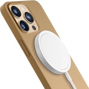 Etui 3MK Hardy Case Apple iPhone 15 Pro MagSafe ciemnozłoty/dark gold