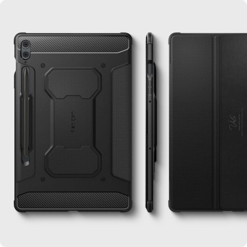 Kup Case Spigen Rugged Armor Pro Samsung Galaxy Tab S9 FE+ Plus Schwarz - SPN3190 - {ean13} - Sklep Home Screen