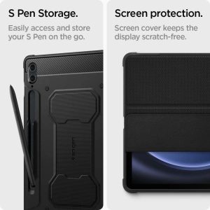 Kup Etui Spigen Rugged Armor Pro Samsung Galaxy Tab S9 FE+ Plus Black - SPN3190 - {ean13} - Sklep Home Screen