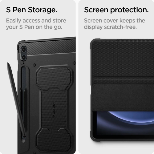 Kup Case Spigen Rugged Armor Pro Samsung Galaxy Tab S9 FE+ Plus Schwarz - SPN3190 - {ean13} - Sklep Home Screen