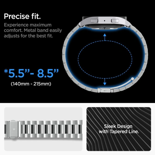 Kup Pasek Spigen Modern Fit Band Samsung Galaxy Watch 6 44mm Silver - SPN3191 - {ean13} - Sklep Home Screen