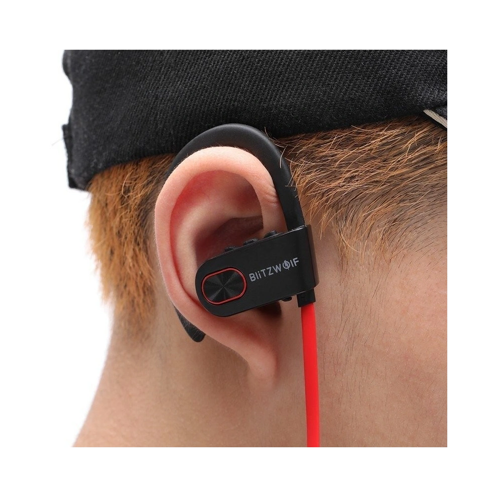 Słuchawki douszne bezprzewodowe sportowe BlitzWolf BW-BTS2 czerwone