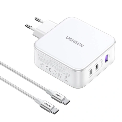 Kup UGREEN CD289 Nexode Netzladegerät 2xUSB-C, 1xUSB-A 3.0, PD3.1, QC4.0, GaN, 140W (weiß) - UGR1761 - {ean13} - Sklep Home Screen