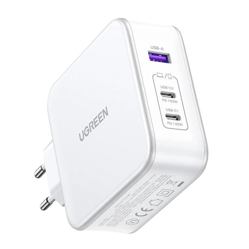 Kup UGREEN CD289 Nexode Netzladegerät 2xUSB-C, 1xUSB-A 3.0, PD3.1, QC4.0, GaN, 140W (weiß) - UGR1761 - {ean13} - Sklep Home Screen