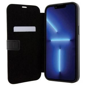 Etui BMW BMBKP15L22RDPK Apple iPhone 15 Pro bookcase Leather Textured & Stripe czarny/black