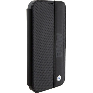 Kup Etui BMW BMBKP15X22RDPK Apple iPhone 15 Pro Max bookcase Leather Textured & Stripe czarny/black - BMW532 - {ean13} - Sklep Home Screen