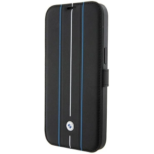 Buy BMW BMBKP15X22RVSK Apple iPhone 15 Pro Max bookcase Leather Stamp Blue Lines black - BMW533 - {ean13} - Home Screen Store Europe