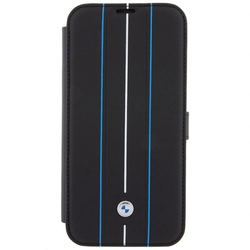 Kup Case BMW BMBKP15X22RVSK Apple iPhone 15 Pro Max Buchhülle Leder Prägung Blaue Linien schwarz/black - BMW533 - {ean13} - Sklep Home Screen