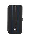 Kup Case BMW BMBKP15X22RVSK Apple iPhone 15 Pro Max Buchhülle Leder Prägung Blaue Linien schwarz/black - BMW533 - {ean13} - Sklep Home Screen