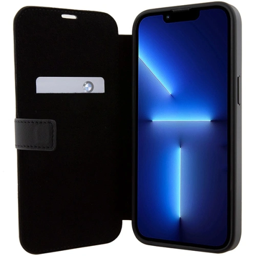 Kup Case BMW BMBKP15X22RVSK Apple iPhone 15 Pro Max Buchhülle Leder Prägung Blaue Linien schwarz/black - BMW533 - {ean13} - Sklep Home Screen