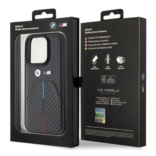 Kup Etui BMW BMHCP15L22NSTB Apple iPhone 15 Pro Stamped Tricolor Stripe černý/black - BMW534 - {ean13} - Sklep Home Screen