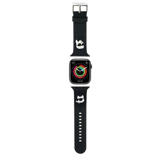 Kup Pasek Karl Lagerfeld KLAWLSLKCNK Apple Watch 4/5/6/7/SE/8/9/Ultra 44/45/49mm popruh 3D guma Karl&Choupette hlavy černý/black - KLD1768 - {ean13} - Sklep Home Screen